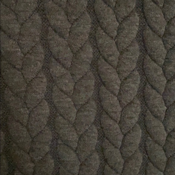 Cynthia Rowley Gray Faux Knitted Sweater Dress - Picture 3 of 6